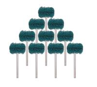 HQABCUTR Lot de 10 brosses abrasives en nylon for perceuse, polissage et polissage, avec tige de 3 mm/2,35 mm