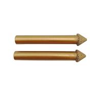 HQABCUTR Outils de sculpture sur pierre à tige de 60 degrés 6mm, mèches de gravure 3D 2 pièces