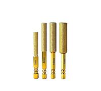 HQABCUTR Trépans en diamant, filetage de perçage à sec, tige hexagonale, scie cloche for carreaux de céramique, granit, couronne de marbre, 4 pièces