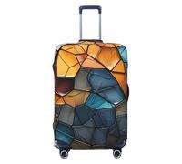 HQaxsfQxnr Housse de protection élastique pour valise de voyage, protection contre les fragments, les bagages, les bagages, housse décorative pour adulte (45,7 à 81,3 cm), Noir , S