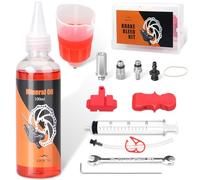 HQCM Kit de Purge pour Freins à Disque hydrauliques pour Shimano, Liquide de Frein de vélo avec Liquide de Frein minéral pour Frein de vélo pour Shimano Magura Tektro 100 ML d'huile minérale