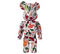 HQDFCNM Bearbrick, 28cm/11in Violent Bear Building Blocks Bear 400％ Color Series Figurine Modèle Ornement de Collection Fait à la Main(A)