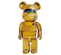 HQDFCNM Violent Bear, 400％ Bearbrick Figure Poupée Modèle Jouet de Collection Cadeau Fait Main Ornement de Mode 28cm / 11in(Gold)