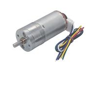 HQDRCY Moteur à Engrenages à Couple élevé 25GA370 DC 6 V, 12 V, 24 V avec encodeur(12rpm,6V)