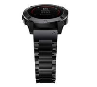 HQEUZ Bracelet en titane 26 mm pour Fenix 7X/6X/5X - Réglable - Quick Fit - Compatible avec Garmin Enduro/Fenix 7X/Fenix 6X Pro/Fenix 6X Sapphire/Fenix 5X Plus/Fenix 3/Fenix 3HR - Noir mat