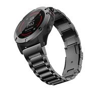 HQEUZ Bracelet en titane de 26 mm pour Fenix 7X/6X/5X - Bracelet réglable en métal - Ajustement rapide - Compatible avec Garmin Enduro/Fenix 7X/Fenix 6X Pro/Fenix 6X Sapphire/Fenix 5X Plus/Fenix 3