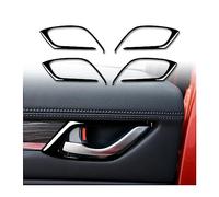 HQGQCEZEK 4 Pièces Voiture Intérieur Porte Poignée Bol Revêtement D'habillage Autocollant Voiture Stying Pour Mazda Cx-5 Cx5 2017 2018 (A)