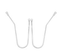 HQGQCEZEK Étagère à Bagages Moto Supports Sacoches Moto pour Triumph pour Bonneville T120 T100 pour Thruxton 1200 pour Street Twin/Cup 2016-2023 (Chrome)