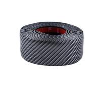 HQGQCEZEK Protection Pare-Chocs Arrière Autocollants Protection Seuil Porte Anti-Rayures Caoutchouc Fibre Carbone Film Autocollant pour Pare-Chocs Style Automobile(Black)