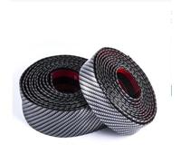 HQGQCEZEK Protection Pare-Chocs Arrière Voiture Anti-Rayures pour Seuil Porte Bande Caoutchouc Fibre Carbone Protection Seuil Voiture Film Autocollant pour Pare-Chocs Style Automobile(5CMx1M)