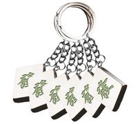 HQHYGM 12 pcs Pendentif Unique Charme succès Porte-clés chaîne Petit ami Support de Voiture Cadeau Hommes Porte-clés Porte-clés décoration pour Fortune Porte-clés dés