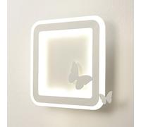 HQHYGM Applique Murale carrée Appliques murales 12W 3 Modes de Couleur Lampe Murale intérieur rondelle Murale pour Salon Chambre Chevet Couloir/Vert