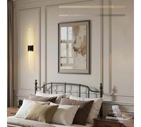 HQHYGM Appliques murales à intensité Variable avec télécommande, Rotation à 350 °, Appliques murales d'intérieur Longues, contrôle Tactile, Minimaliste, Salon, Chambre à Coucher, lumière Blanche