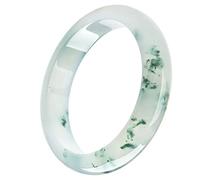 HQHYGM Bracelet en Jade de jadéite birmane, Cercle Positif, espèces de Glace, Soleil Flottant, Vert foncé, orchidée, Bracelet en Jade, Barre Ronde, pour Femme, pour Les Festivals