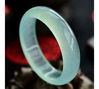 HQHYGM Bracelet en Jade de jadéite Bleue, Belle Graine de Glace Naturelle, pour mère