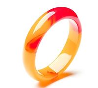 HQHYGM Bracelet en Jade Naturel - Bijoux à Breloques - Accessoires de Mode - Amulette sculptée à la Main - Cadeaux pour Femme avec Certificat et boîte Cadeau (Couleur : Multicolore, Taille : 57 mm)