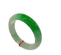 HQHYGM Bracelets Grade Ice Species Couleur Émeraude Femmes Flottant Vert Véritable Bracelet en Jade (Gem Color : Size 56-58mm)