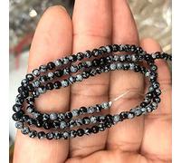 HQHYGM Charm Jewelry Garantie Pierre Naturelle Ronde Perles en Vrac Pierre de Lune Grès Amazonien Lapis Gem Bijoux Bracelet Collier 2 3 4 mm (Couleur : Alabaster, Taille : 4 mm 90 Perles)