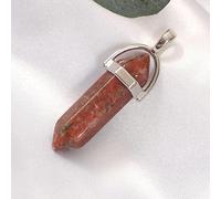 HQHYGM Collier de Bijoux en Cristal Naturel avec Pendentif en Pierre hexagonale, Bijoux Tendance pour Hommes Femmes, Style 9, 1 pièce (Couleur : Style 18, Taille : 1 pièce)