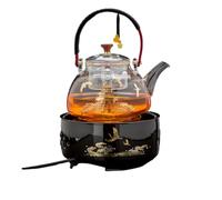 HQHYGM DFSHGDF1382 Service à thé monopot, Bouilloire électrique, cuisinière électrique en céramique, arrêt Automatique, Bouilloire électrique pour Un Nettoyage Facile, Bouilloire à thé à Vapeur