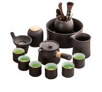 HQHYGM DFSHGDF1531 Service à thé d'un côté pour la Maison Salon Simple lumière Luxe Haut de Gamme théière de Bureau Service à thé Gongfu, Tasse à thé Kung Fu Cadeau en céramique
