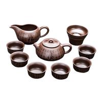 HQHYGM DFSHGDF1966 Un Service à thé Gongfu de Sable Violet de minerai Brut, Service à thé Kungfu théière en céramique Domestique Couvercle Bol Tasse à thé Ensemble Complet Service à thé Chinois