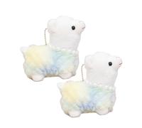 HQHYGM Ensemble de pendentifs en alpaga Mignon, Porte-clés Doux, breloque pour Sac, Adorable décor d'animal en Peluche