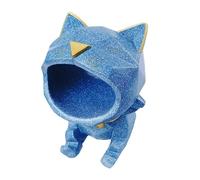 HQHYGM Figurines conteneur d'articles Divers, Support téléphone, Ornement Bouche Chat, Grande boîte Rangement de clés pour Table, Bleu