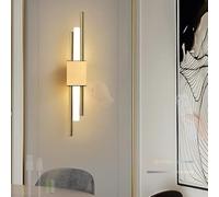 HQHYGM Intérieur Wall Light Battery Operated Wall Lamp Touch Control Dimmings Wall Wall with Remote Control Wall Nordic Creatively for Bedroom Hallway Living Room (Gold Right)
