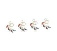 HQHYGM Lot de 2 porte-clés porte-bonheur avec drapeau du Japon poisson pour enfants Porte-clés pour enfants Sac à main Japandi Decor Porte-monnaie Porte-clés Enfant Les Nuages Pendentif Sac en Zinc