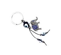 HQHYGM Lot de 2 porte-clés porte-clés de voiture pour clés Turkey Eyes Key Holder Elephant Shaped Key Ring Creative Gift Keyrings Accessories Key Chain Pendentif Devil Eye