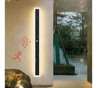 HQHYGM Lumière Murale de extérieure avec capteur de Mouvement Lampe Murale IP65 étanche du Mur Long extérieur de la Cour extérieure 3000K / 4000K / 6000K