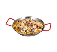 HQHYGM Marmite à Paella en Acier Inoxydable, poêles à Riz aux Fruits de mer espagnols avec Doubles poignées, marmite de Cuisine Domestique, Assiettes de Pique-Nique à Frire, Plateau à collation (24