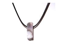 HQHYGM Minéraux Bruts naturels Lucky Reiki ing Crystal Quartz Stone Collier Bijoux Pendule Naturel Tigereye Lazuli Citrin Collier Décorations en Cristal (Taille : Imitation Rhodium Plaqué)