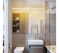 HQHYGM Miroir de Salle de Bain Lumière Murale 240 ° + 180 ° Lampe Murale rotative avec Un Mur Mural étanche Acrylique Long décoratif Minimaliste pour la Cuisine de la Chambre à Coucher (40 cm de