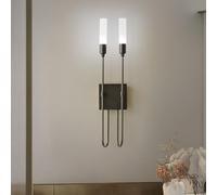 HQHYGM Mur Light Lampe Murale intérieure Créativement Mur Nordique Décoration Murale Acrylique pour Le Couloir du Salon (Black-White Light Double)