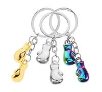 HQHYGM Porte-clés Gants de Sport, Pendentif en métal, pour Amateurs d'exercice, breloque pour Sac de Voiture, Accessoire athlétique pour Filles, 3 pièces