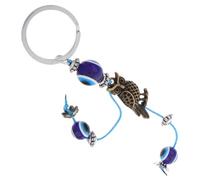 HQHYGM Porte-clés mignon chouette mauvais œil breloque tendance pour femme sac à dos sac à main