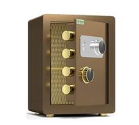 HQHYGM S Armoire mécanique Ignifuge en Acier 40 cm/45 cm pour Maison/hôtel/Stockage de fichiers (Marron 45 x 38 x 33 cm)