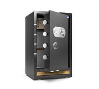 HQHYGM S Home Business Serrure à clé cryptographique Armoire de sécurité Ignifuge étanche antivol Noir (43 x 36 x 70 cm)