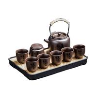 HQHYGM Style Chinois 2025 Nouvelle théière en Argile Violette Bouilloire en céramique/Verre, Service à thé Kung Fu Petit Ensemble pour Boire à la Maison Tasse de thé en Vrac Machine Plus raide, pour