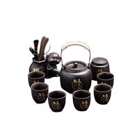 HQHYGM Style Chinois 2025 Nouvelle théière en Argile Violette Bouilloire en céramique/Verre, Service à thé Kung Fu Petit Ensemble pour Boire à la Maison Tasse de thé en Vrac Machine Plus raide, pour
