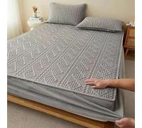 HQHYGM Surmatelas en Velours de Lait matelassé, Drap-Housse de lit Simple/Double, protège-Matelas élastique