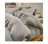 HQHYGM TFBHL Ensemble de Housse de Couette Ensemble de literie en Velours Cristal Chaud d'hiver Housse de Couette en Peluche épaisse Taie d'oreiller Drap de lit Ensemble 4 pièces King/Queen