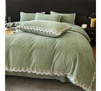 HQHYGM TFBHL Parure de lit 4 pièces en Flanelle, Comprenant Un Drap Double, Une Housse de Couette et 2 taies d'oreiller, idéale pour Homme, Femme, Maman et Papa (Couleur : C, Taille : 180 cm (4
