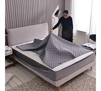 HQHYGM TFBHL Protège-Matelas Drap-Housse Solide Couvre-Matelas Type de Fermeture à glissière Amovible Six côtés Tout Compris Protecteur de Matelas épais (Couleur : A, Taille : 120x200x20cm 1pc)