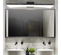 HQHYGM Vanity Wall Light Bathroom Over Mirror Wall Lamp Indoor Wall Bathroom Waterproof Wall Long Strip Acrylic for Makeup Bedroom Living Room (Black-White Light 80cm)