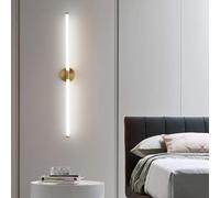 HQHYGM Wall Light Long Strip Wall Lamp Nordic Style Wall Long Strip Wall Decorative Indoor for Bedroom Living Room Vanity White Light 80 cm