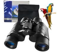 HQILRRA Jumelles pour Adultes, Jumelles Adultes puissante,avec lentille diamantée BAK4 et revêtement FMC, pour l’Observation des Oiseaux Adultes, Voyages en Plein air, Chasse