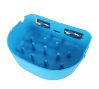Hqkfuybl Panier de pêche à la mouche avec pointes en silicone, panier de pêche à la mouche pour bateau, flottant super léger, flexible, bleu, 34 x 25 x 12 cm